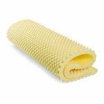 Dreamy Comfort Convoluted Foam Mattress Topper- Yellow