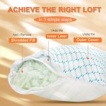 Memory Foam Pillows Standard Size Set of 2 - Image 2