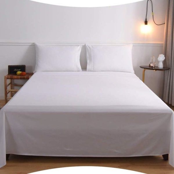 Wonder Towel Luxury Wrinkle Resistant Hotel Sheet Set Queen White