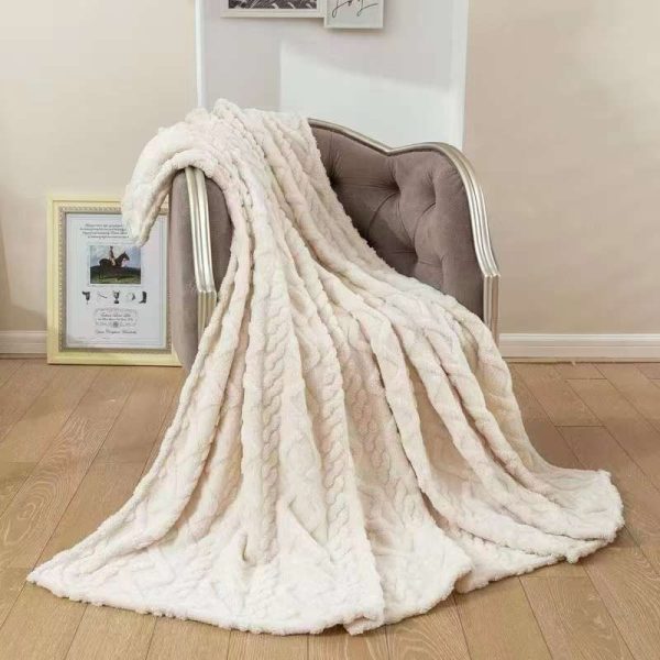 Warm Throw Fleece Soft Blankets Queen