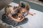 Malouf Zoned Shredded Memory Foam Lounge & Reading Pillow - Image 3