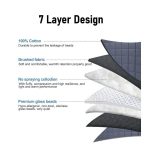 GreenLeaf 7 Layer Weighted Blanket 7KG, 150cm X 200cm - Grey - Image 5