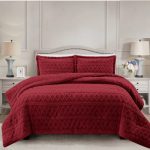 Simon Baker Brooklyn Jacquard Comforter Set with Sherpa - Queen/King
