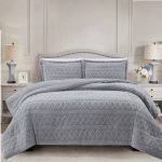 Simon Baker Brooklyn Jacquard Comforter Set with Sherpa - Queen/King - Image 6