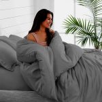 Wonder Towel Wrinkle Resistant Luxury Hotel Sheet Set Silver Grey - Image 2