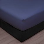 Miss Lyn 200 Thread Count Fitted Sheet - Steel Blue - Image 3