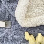 Home Thick Super Soft Fluffy Flannel Throw Winter Blanket & Sticker - Image 4