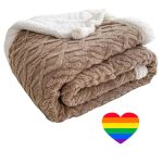 Home Thick Super Soft Fluffy Flannel Throw Winter Blanket & Sticker - Image 7