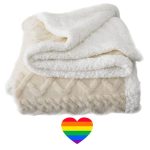 Home Thick Super Soft Fluffy Flannel Throw Winter Blanket & Sticker - Image 9
