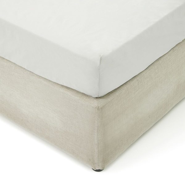 George & Mason 200TC P/C Percale Fitted Sheet Extra Depth - Grey