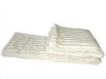Ultra-soft Faux Fur Blanket Cream White - 220 x 240cm
