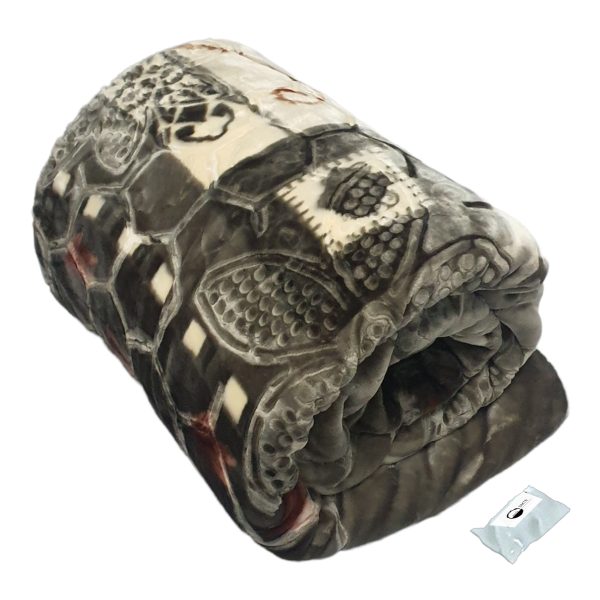 Ruling Premium Heavy Winter Zmbo Mink 2-Ply Blanket and Smte Tieback