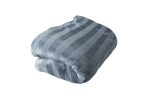 200cm x 180cm Suede Polyester Fleece Blanket - Striped - Image 17
