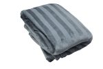 200cm x 180cm Suede Polyester Fleece Blanket - Striped - Image 18