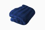 200cm x 180cm Suede Polyester Fleece Blanket - Striped - Image 28