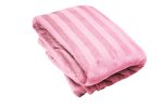 200cm x 180cm Suede Polyester Fleece Blanket - Striped - Image 33
