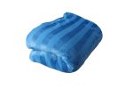 200cm x 150cm Suede Polyester Fleece Blanket - Striped - Image 4