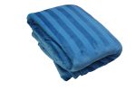 200cm x 150cm Suede Polyester Fleece Blanket - Striped - Image 5