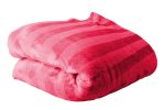 200cm x 150cm Suede Polyester Fleece Blanket - Striped - Image 12