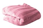 200cm x 150cm Suede Polyester Fleece Blanket - Striped - Image 32
