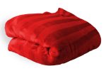 200cm x 150cm Suede Polyester Fleece Blanket - Striped - Image 42
