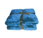 Dream World Luxurious Suede Microfiber Fleece Throw Blanket - 150x180cm - Purple - Image 3