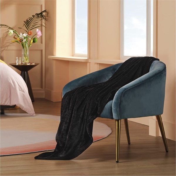 Soft Fleece Footed Throw Blanket for Boys & Girls: Sewn in Foot Pedi Pocket