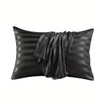 Striped Satin Pillowcases - Set of 2