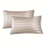 Striped Satin Pillowcases - Set of 2 - Image 9