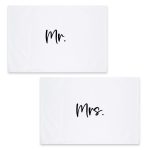 Mr & Mrs Matching wedding polycotton pillowcase set - Image 5