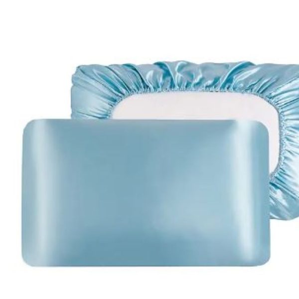 1 Pair Plain Satin Bonnet Elasticated Pillowcase