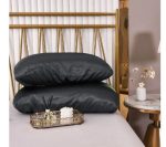 1 Pair Plain Satin Bonnet Elasticated Pillowcase - Image 12