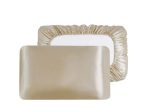 1 Pair Plain Satin Bonnet Elasticated Pillowcase - Image 16