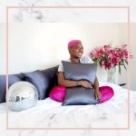 Dear Deer Charcoal Satin Pillowcase - Standard Size - Image 4