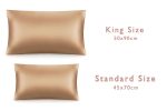 Marver 100% Pure Silk Pillowcase - Gold - Standard - Image 3