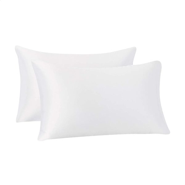 Satin Pillowcases - White - Set of 2