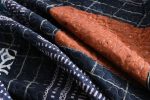 Luxurious Patchwork Bedspreads 100% Cotton Quilted - Midnightblue - Image 5